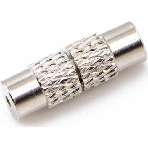 12.5*4.2mm Copper Screw Clasps Necklace Bracelet Findings Cylinder Plated