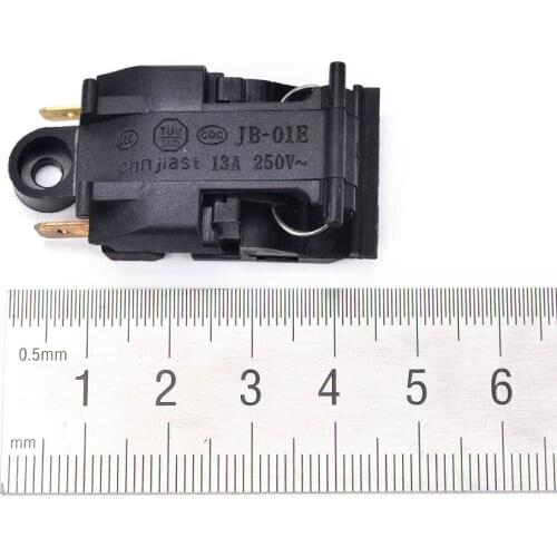 2pcs 13A Electric Kettle Thermostat Switch 2 Pin Terminal Kitchen Appliance Parts 46x21mm