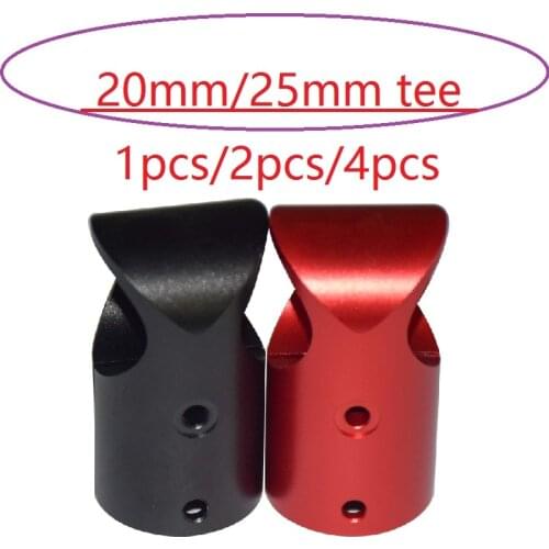 4pcs Landing Gear Aluminum alloy Tee Tripod 20mm to20mm 25mm to 25mm Carbon Fiber Tube Connector for agriculture drone UAV