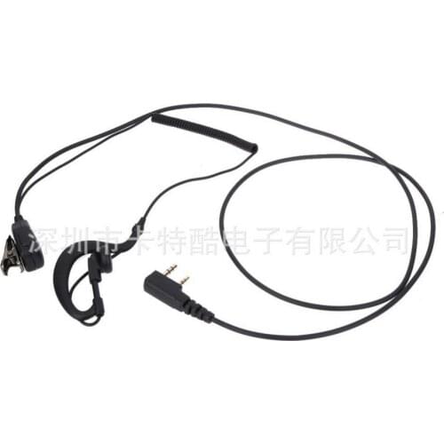 50pcs 1m 2 PIN Earpiece Headset PTT MIC Walkie Talkie Comfortable Earbud Accessories for BAOFENG UV5R/KENWOOD/HYT