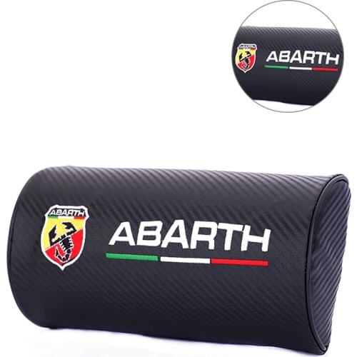Auto Interior Decoration Seat Headrest Supplies Neck Pillow Car Styling for Abarth 595 500 695 Fiat 500 124 131 Abarth Punto