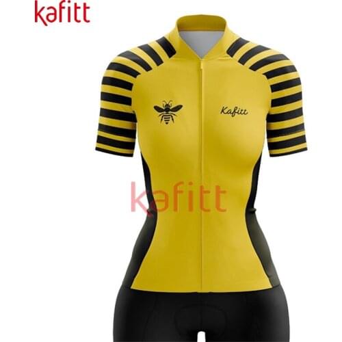 Calfette Professional Womens Triathlon Sportswear Short-sleeved Uniform Sexy Tight Cycling Wear Summer Breathable Cycling Wear