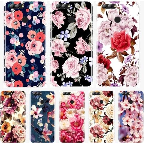 Phone Case For Huawei Nova 2i 3E 2 3 Lite Plus Soft TPU Flowers Back Cover For Huawei Nova 4 Smart Lite 2017 Case Silicone