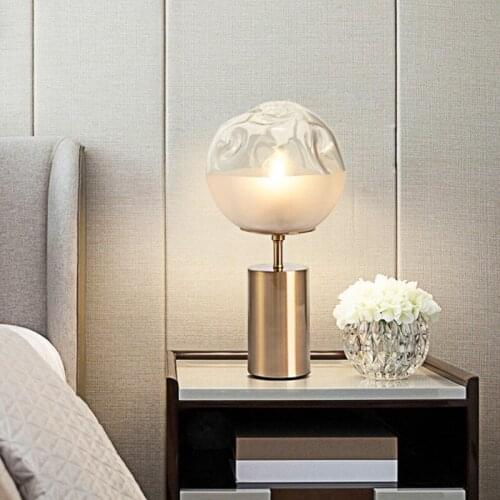 Decoration bedstand household adornment Nordic contemporary and contracted villa living room a study glass ball lamp