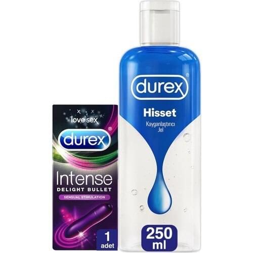 Durex Lubricant Gel Feel 250 ml + Durex Intense Delight Bullet Vibrating Vibrator
