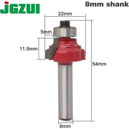 Classical Cove Edging Router Bit - " Radius -8" Shank