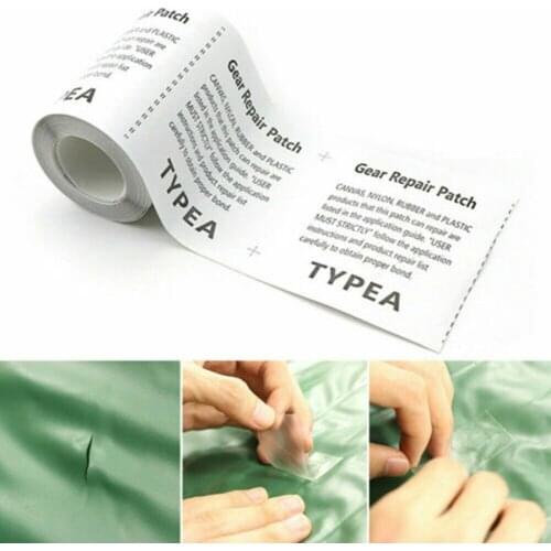 Waterproof Clear Adhesive Repair Tape Patch Kit Tent Canopy Strong Grip Seal Air-proof Tape For Gazebos Marquees Tents Awnings