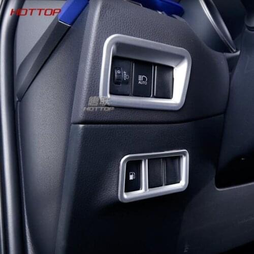 For Toyota CHR C-HR 2016 2017 2018 ABS Matte Headlight Button Adjust Switch Cover Frame Car Styling Accessories 2Pcs/Set