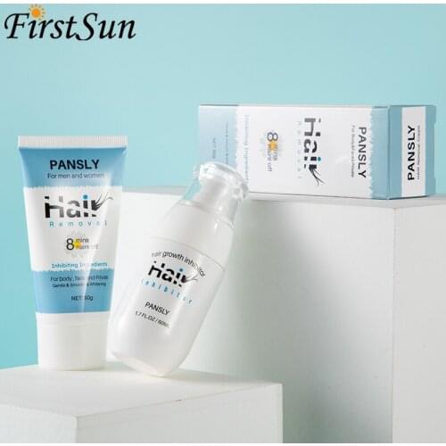 Powerful Hair Removal Cream Inhibitor Spray Body Hair Depilatory Wax Facial Beard Bikini Legs Armpit Painless Care for Men Women