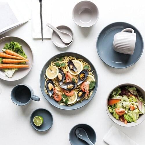 Ceramic Tableware Set Rice Salad Bowl Coffee Mug Sauce Dish Dinner Plate