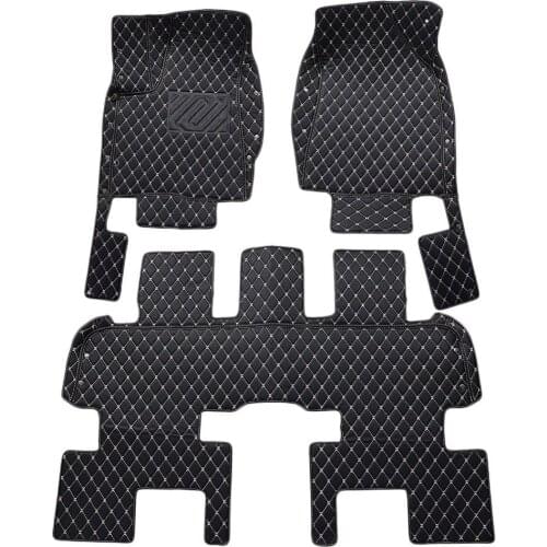 5 Seats Car Floor Mats Black Auto Interior Floor Carpet Mats PU Protection Accessories 1 Set For Special Car Type Year 2015-2019
