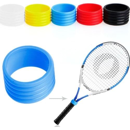 New Stretchy Tennis Racket Handles Rubber Ring Tennis Racquet Band Overgrips