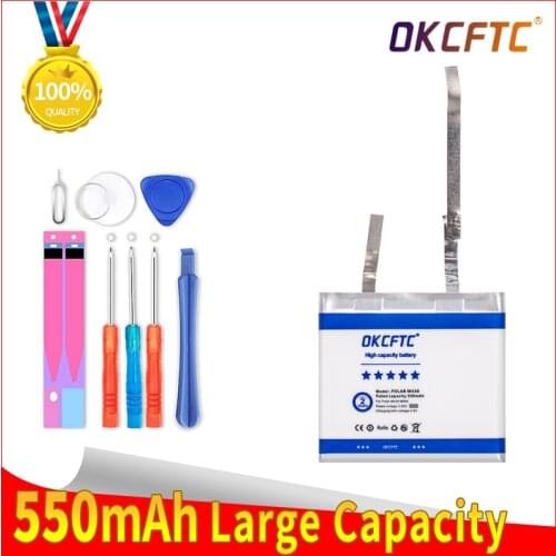 OKCFTC 550mAh Battery for POLAR M430 M400 GPS Sports Watch New Li-Polymer Rechargeable Accumulator Replacement Batteries