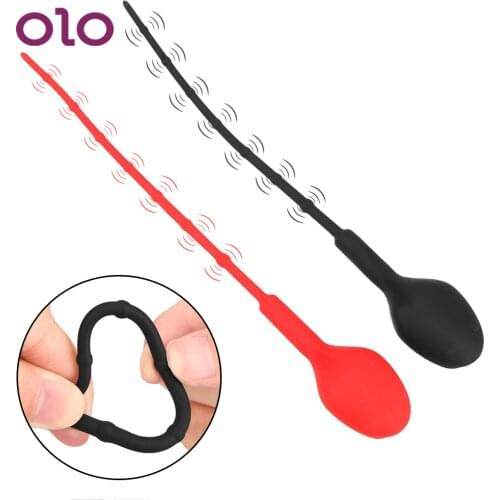 OLO Penis Plug Catheter Plug Vibrator USB Charging Insertion Urethral Plug Urethral Dilators Sex Toys for Men
