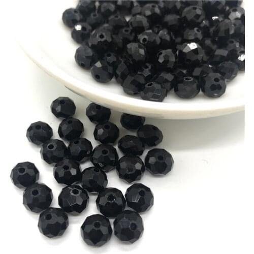 Wholesale 4*6mm/6*8mm Circular Austria faceted Crystal Glass Beads Loose Spacer Round Beads for Jewelry Making #30