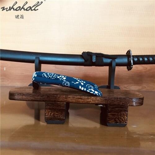 WHOHOLL Geta Man Women Slippers Indoor Japanese Geta Wood Clogs Platform Flip-flops Man Slippers Thick Bottom Sandals Sldies Cos