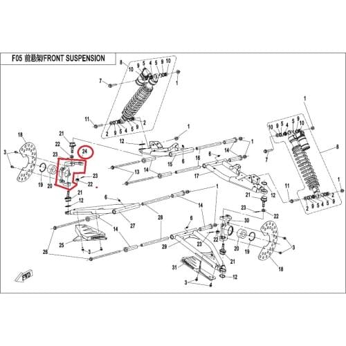LED speedometer or dashboard suit for CF250NK code is 6KM0-170100-10001