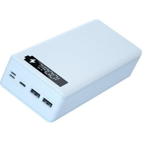 Detachable LCD QC3.0 PD 16x18650 Battery Case 5W/10W Wireless Charging Box Shell