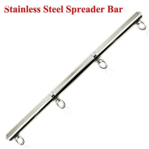 63cm Removable Stainless Steel Spreader Bar For Sex Bondage Hand Cuffs Ankle Cuffs Harness Fetish Restraints Sex Toy For Couple