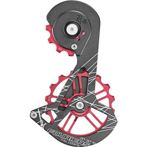 FOURIERS road Bike rear derailleur pulleys 12T-16T bicycle Drivetrain full ceramics bearings jockey wheels Fit RD 9100-SS