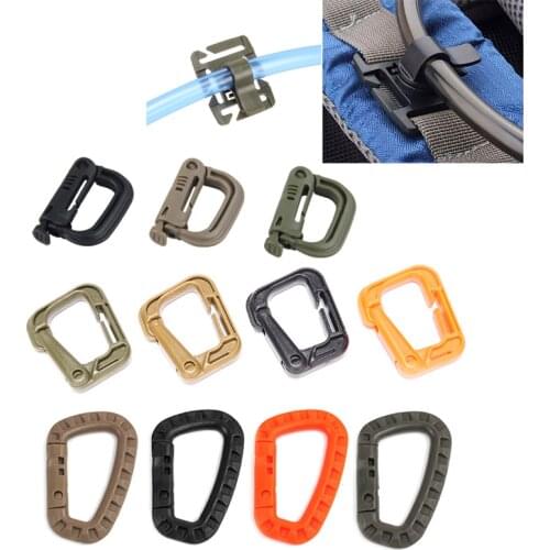 Tactical AR 15 accessories Carabiner quickdraw tool Clip Molle Webbing strap Outdoor Backpack Buckle Snap Lock Camp hang hook