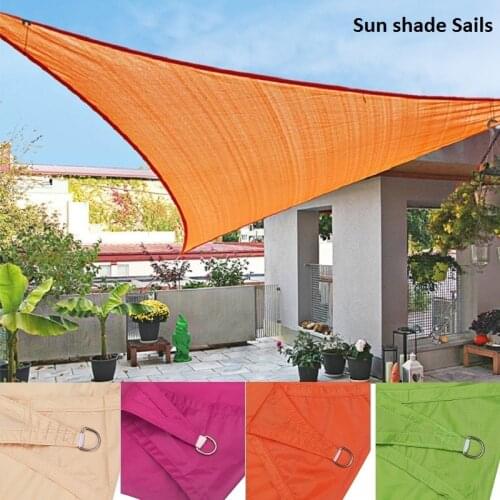 2020 Colorful Waterproof Sun Shelter Garden Patio Pool Shade Sail Outdoor Sunscreen Canopy Awnings Camping Tent Fabric 3mx3mx3m