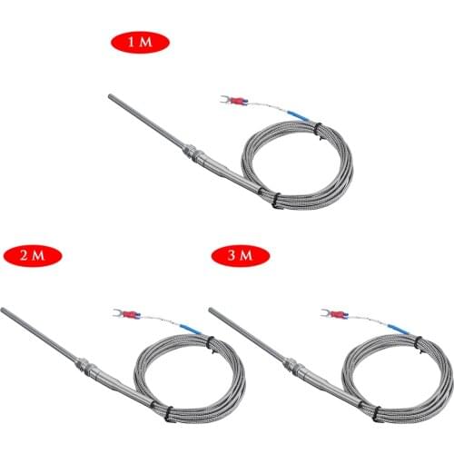 Thermal Detector Probe Heat-resistant K Type Meter Thermomter Core Shielded Temperature Controller Thermocouple Sensor