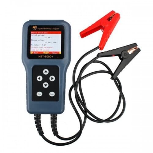 Motorcyle/car Vehicle Battery Tester 12V &24V charger system test ter tool MST-8000+ support multi language IEC. EN. DIN.JIS