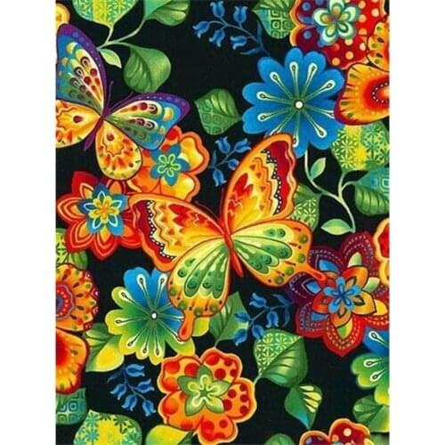 Animal Butterfly Flower DIY Embroidery 11CT Cross Stitch Kits Craft Needlework Set Cotton Thread Home Decoration New Design