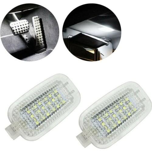 18 SMD Luggage Light 2pcs 6000K Foot Area LED Lamp Side Door Xenon Auto