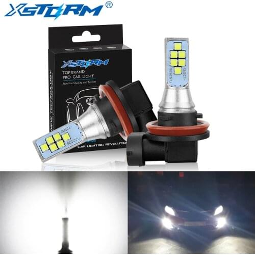 2Pcs H11 H8 Led Bulb 9005 HB3 9006 HB4 H16 5202 PSX24W Led Car Fog Light 1400LM 6000K White 12V 24V Auto Lamp Bulbs