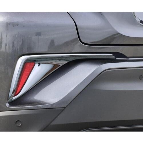 2PCS For Toyota C-HR CHR 2016 2017 2018 Rear Bumper Fog Lamp Trim Cover
