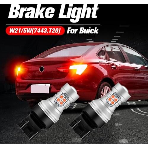 2x LED Brake Light Blub Lamp W21/5W 7443 T20 Canbus No Error For Buick Enclave 2008-2017 Verano 2012-2017 Encore 2013-2016