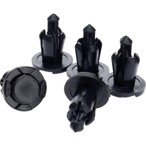 50Pcs Nylon Push-Type Bumper Engine Cover Fender Grille Rivet Clips 10mm Hole Auto Fastener Retainer for Subaru Impreza Forester