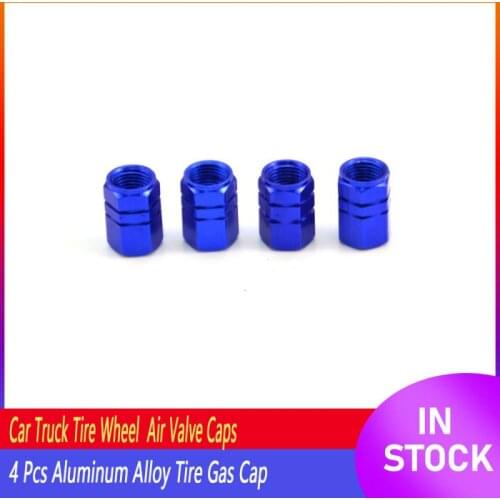 6 Colors Car Truck Tire Wheel Air Valve Caps Aluminum Alloy Theftproof Valve Caps Dustproof Tyre Rim Stem Covers Airdust 4 Pcs