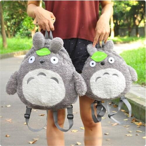 Anime Cute Totoro Bagpack Soft Stuffed Plush Backpack Children Lovely Cartoon Kawaii Shoulder School Bag for Kids Boy Girl Gifts