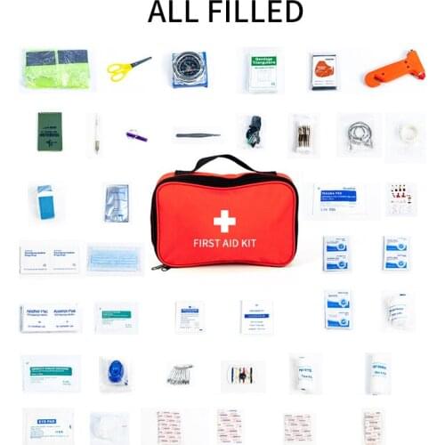 First Aid Kit For Medicine Outdoor Camping Medical Bag Survival Handbag Emergency Box Travel Set Portable Accident Injured