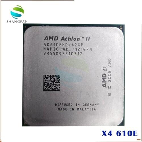 AMD Athlon X4 610E 2.4GHz Quad-Core CPU Processor AD610EHDK42GM 45W Socket AM3 938pin