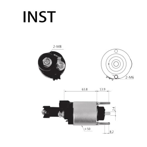 ELECTROMAGNETIC SWTICH SOLENOID FOR 12V 1.0KW 31204-RNA-0O3 31204-RNA-AO1O 153400-9390 1 53400-9700 1689 31204RNA003