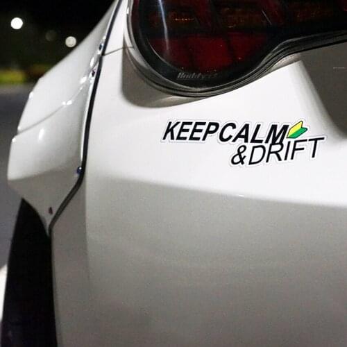 JDM D1 Keep Calm and Drift Decals Car Styling Vinyl Window Tail Sticker Motorcycle Guitar Applique