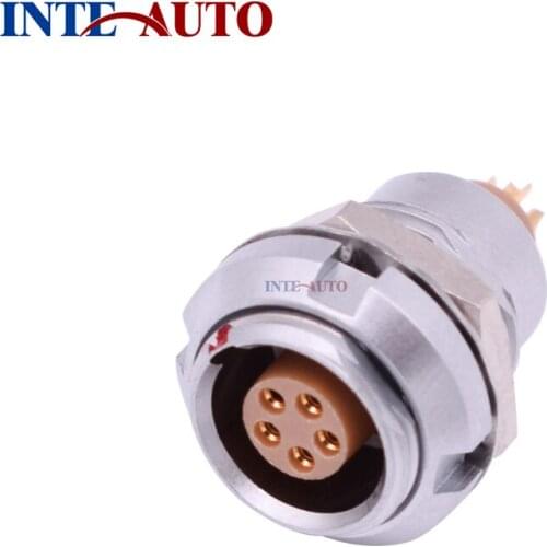 China factory supply high quality compatible 1B Metal circular precision connector, ZCG.1B.305, 5 pins receptacle