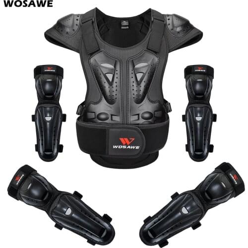 WOSAWE Kneepad Set Motorcycle Knee Pads Protector Motocross Snowboard Skateboard Ski Roller Hockey Sports Protection Support MTB