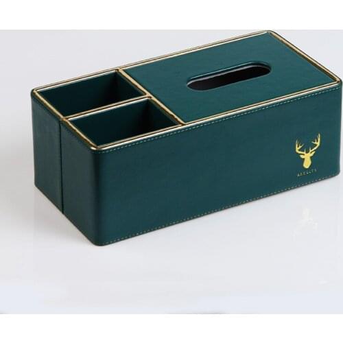 Leather Tissue Box Toilet Paper Rack KTV/Livingroom Desktop Storage Organization Waterproof Bathroom Roll Holder Nordic Style