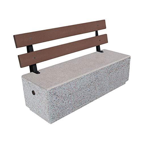 Bonfante metamorphosis bench with backrest Multicolor