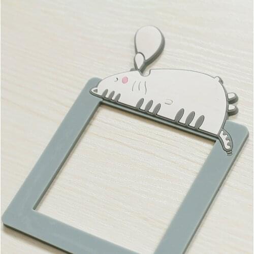 Cartoon Luminous Kid Room Decor 3D for Switch Outlet Silicone Wall Sticker On-off Protective Cover 1Pcs for Household