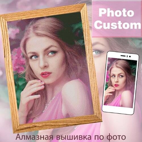 Photo Custom Diy Diamond Painting Diamond Embroidery Picture Cross Stitch Rhinestone Set Mosaic Artist Home Decorative Art Paint