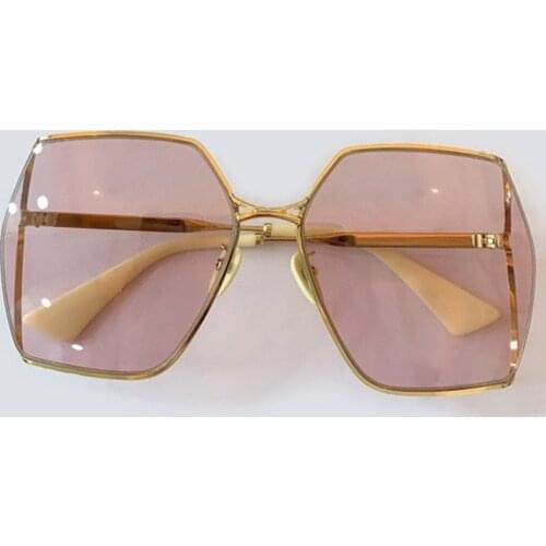 Square Colorful Sunglasses Women Gradient Metal Classic Vintage Luxury Brand Design Sun Glasses Female Driving Eyewea