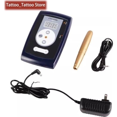 Tattoo Foot Pedal + Clip Cord Kit P164 LED Digital Tattoo Machine Power Supply Touch Machine Tattoo Pen with Cartridge Needles