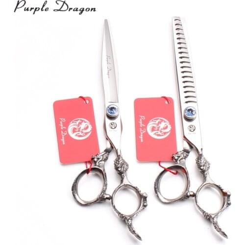 7" 19.5cm JP 440C Dog Scissors Straight Shears Thinninng Shears Pet Scissors Grooming Scissors Add Bag Hemostatic Forceps Z9107