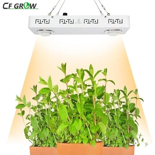 Dimmable CREE CXB3590 200W COB LED Grow Light Full Spectrum 26000LM = HPS 400W Growing Lamp for Indoor Plant All Stage Growth